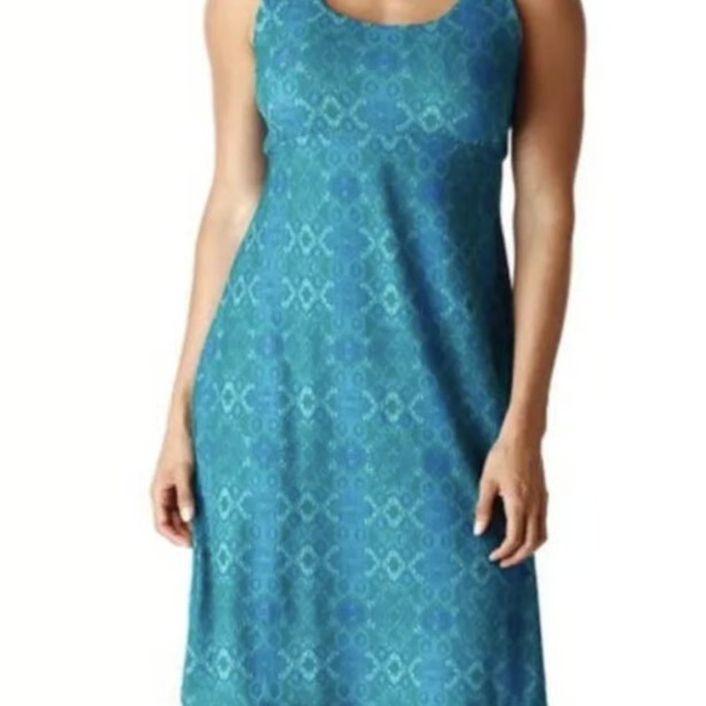 Prana sz L dress holly Athletic Built-in bra bluebell charmer